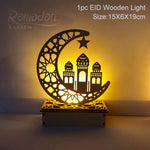 QIFU Eid Mubarak Decor Ornament Light