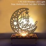 QIFU Eid Mubarak Decor Ornament Light