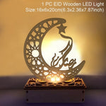 QIFU Eid Mubarak Decor Ornament Light