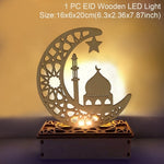 QIFU Eid Mubarak Decor Ornament Light