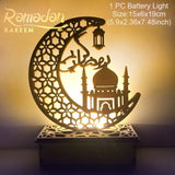QIFU Eid Mubarak Decor Ornament Light