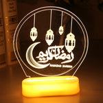 QIFU Eid Mubarak Decor Ornament Light